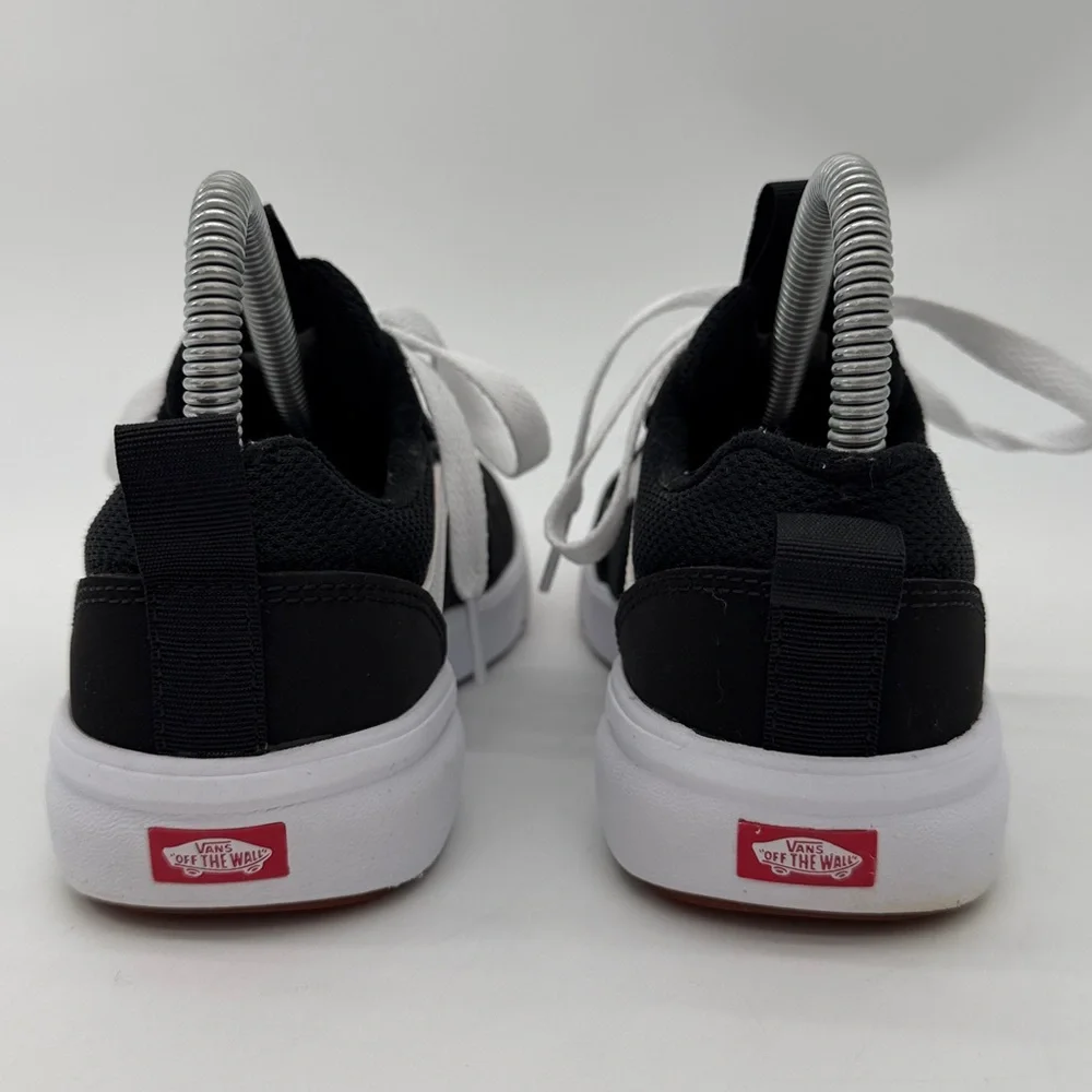 Vans Range EXP Low Top Youth Size 4 Black White Nylon Suede Sneakers - Picture 11 of 16